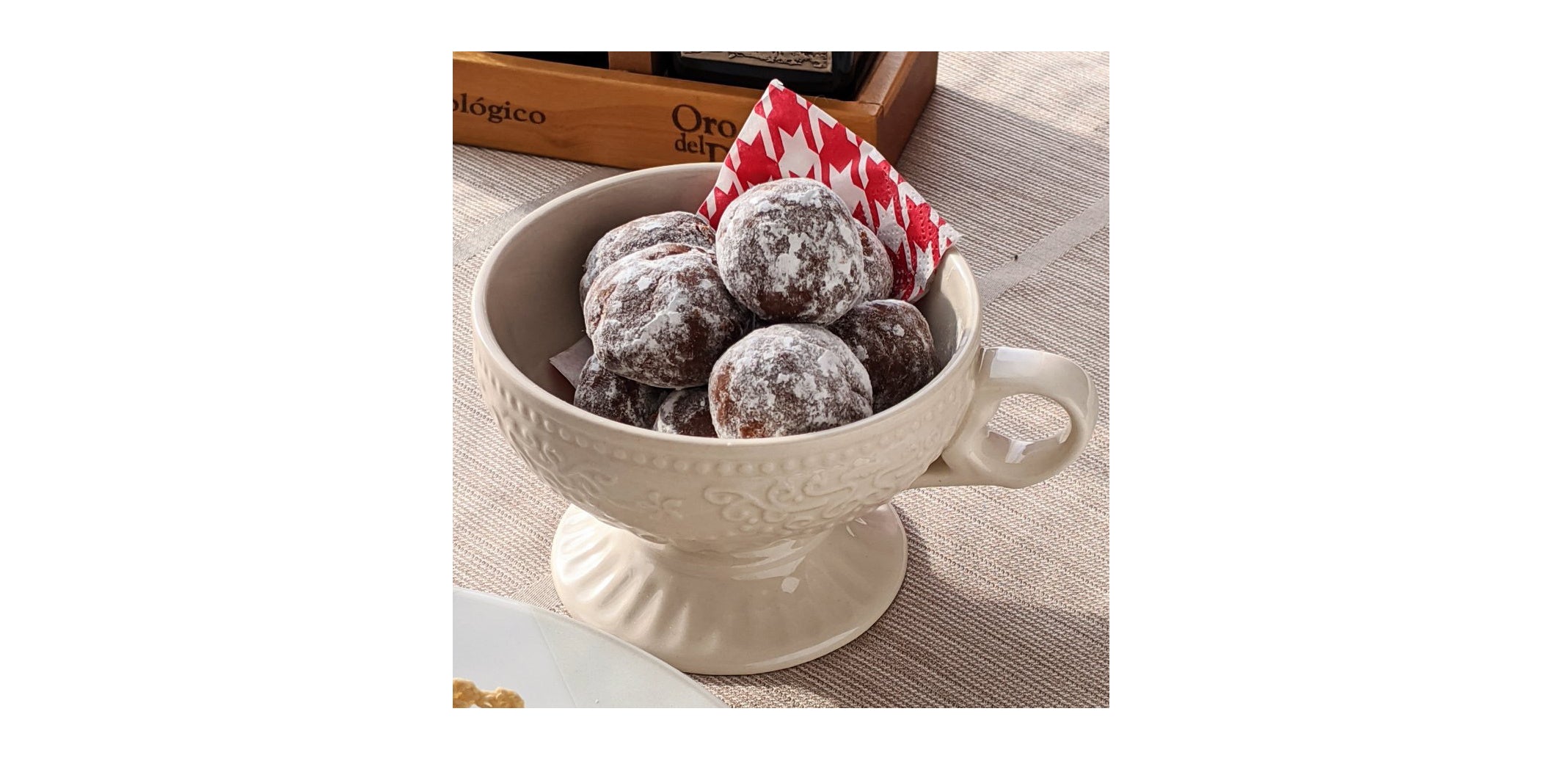 バレンタインにオリーブオイルで作る！スノーボール