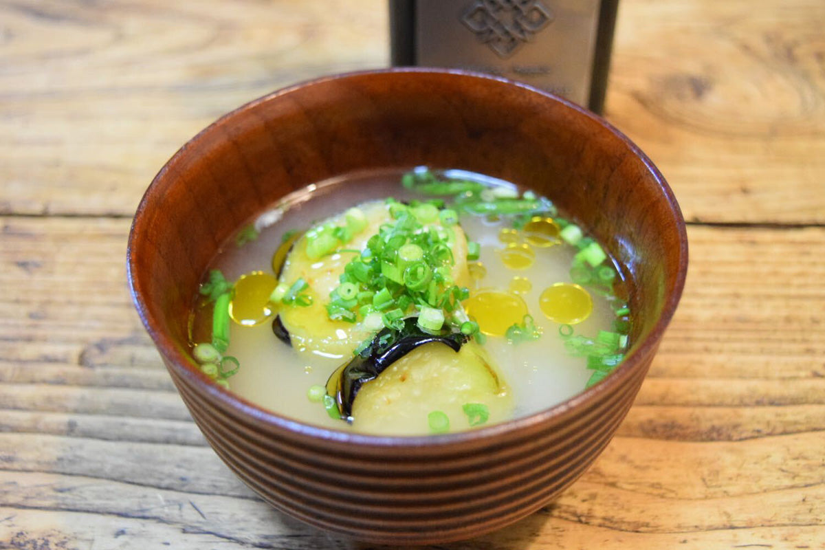 揚げ焼き茄子のお味噌汁